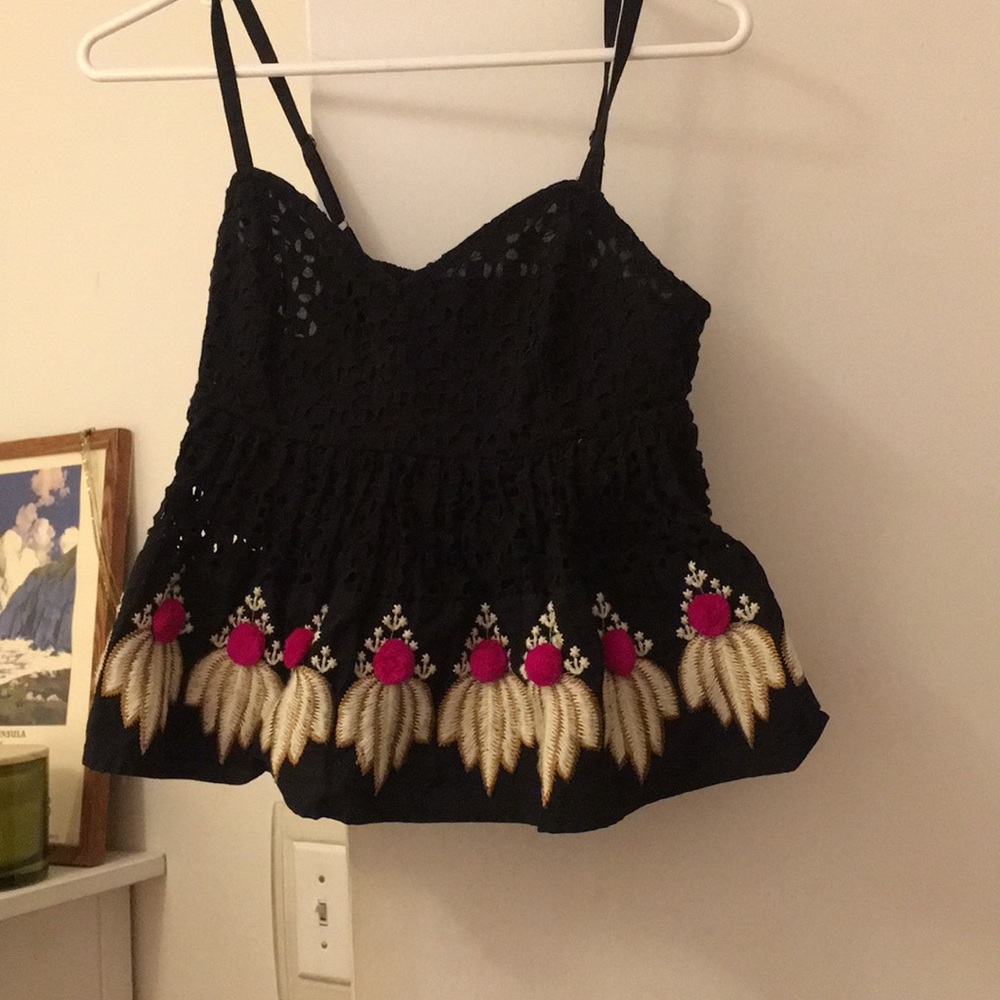 Anthropologie Pom Pom tank